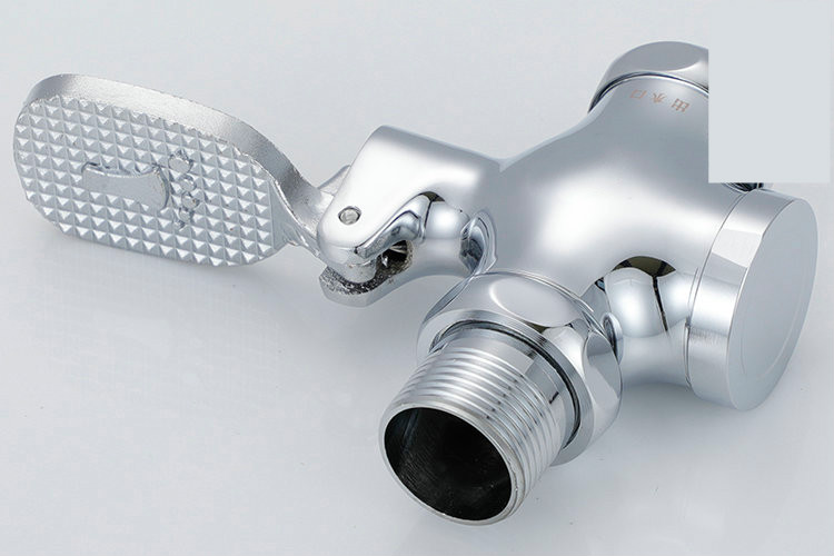 大便冲洗阀 脚踏阀 自闭式冲水阀 厕所蹲便池脚踏式延时冲洗阀门 16号