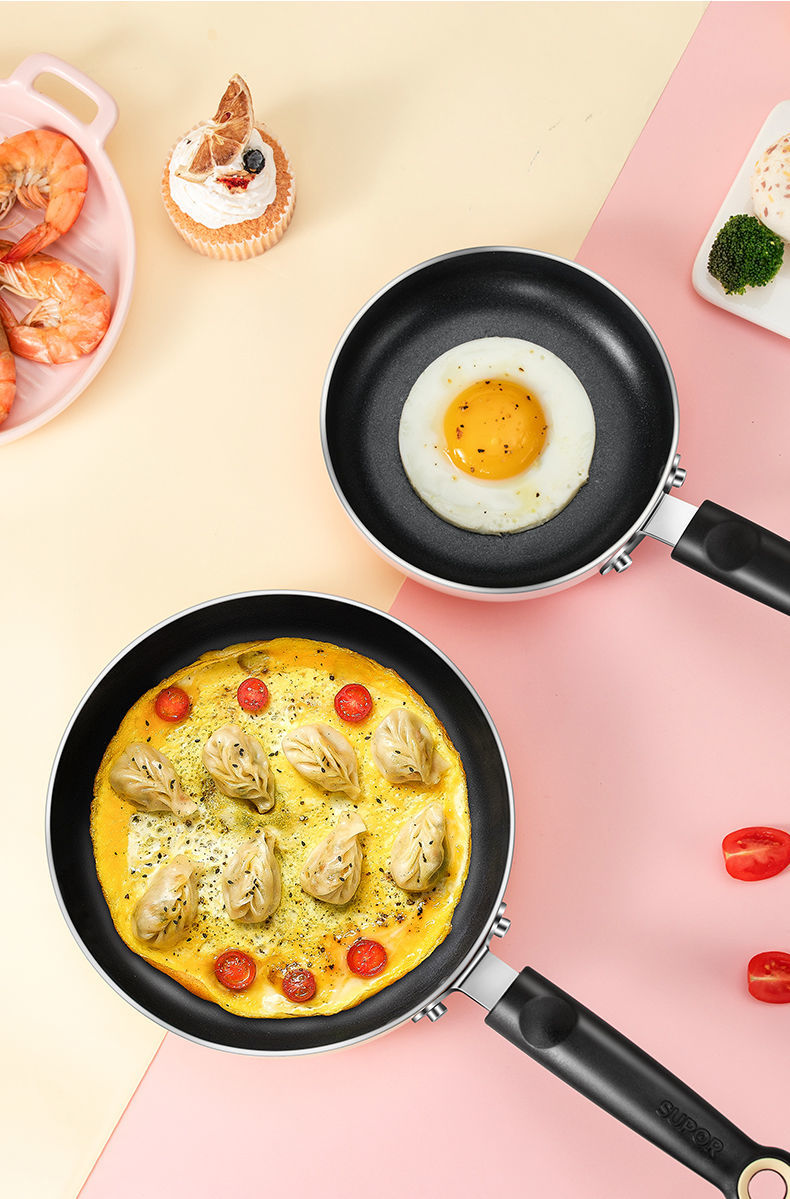 苏泊尔(supor)小煎锅平底不粘锅迷你煎蛋锅燃气煤气灶专用 pj14q1