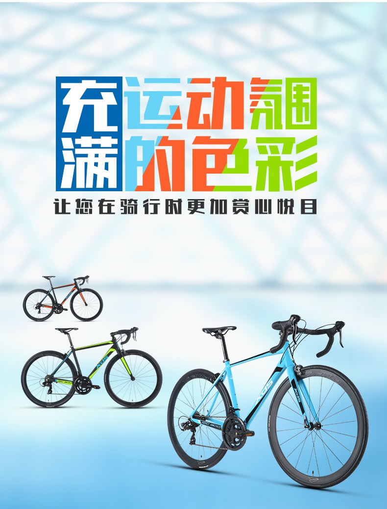 喜德盛xds公路自行车rc300禧玛诺14速变速破风型运动单车前后快拆x6铝