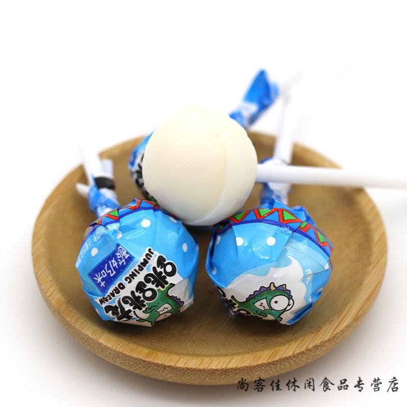 跳跳龙棒棒糖水果多口味散装500g约40支节休闲零食糖果扎婚车 跳跳龙