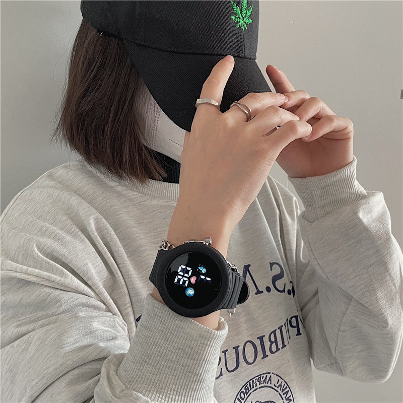 gioio高颜值独角兽手表男女孩ins风初高中学生党韩版简约小清新电子表