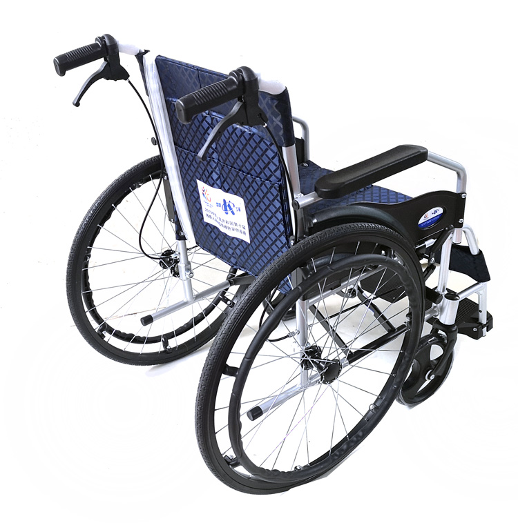 凯洋轮椅ky868l铝合金透气牛津布老人轻便型折叠四刹车便携免充气