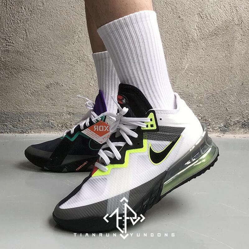 耐克nikelebron18low詹姆斯18代黑白橙鸳鸯篮球鞋cv7564100cv7564001