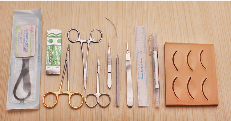 zotoyl美容整形埋线双眼皮工具包手术器械包练习硅胶模具套装练习套包
