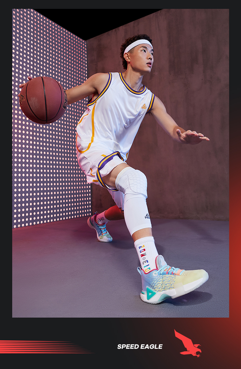 匹克态极速鹰篮球鞋男款2021夏季新款低帮实战耐磨减震学生球鞋混合色