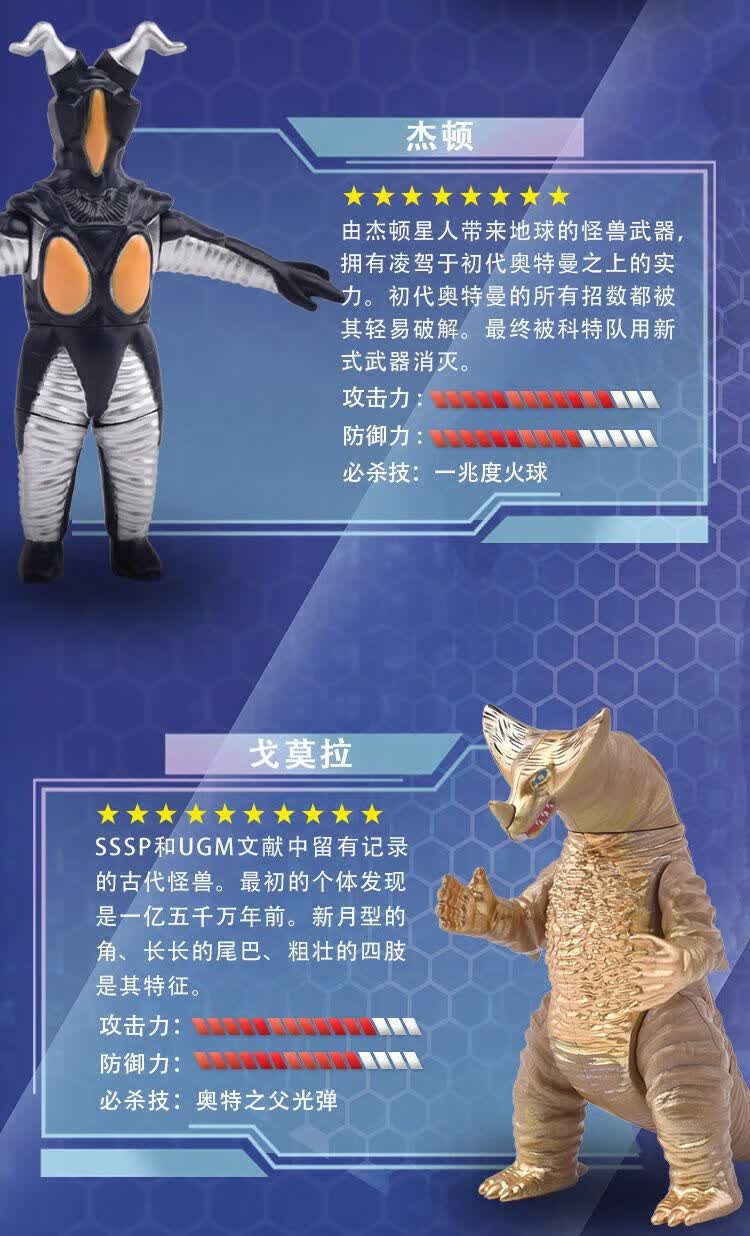 万代(bandai)万代奥特曼玩具初代盲盒拼装可动人偶怪兽儿童套装送礼盒