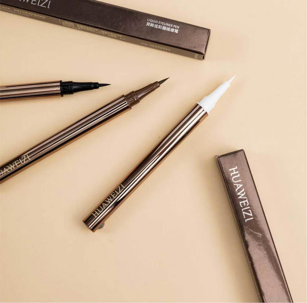 小棕管棕色眼线笔防水防汗不晕染新手眼线液笔细头硬头速干初学者1