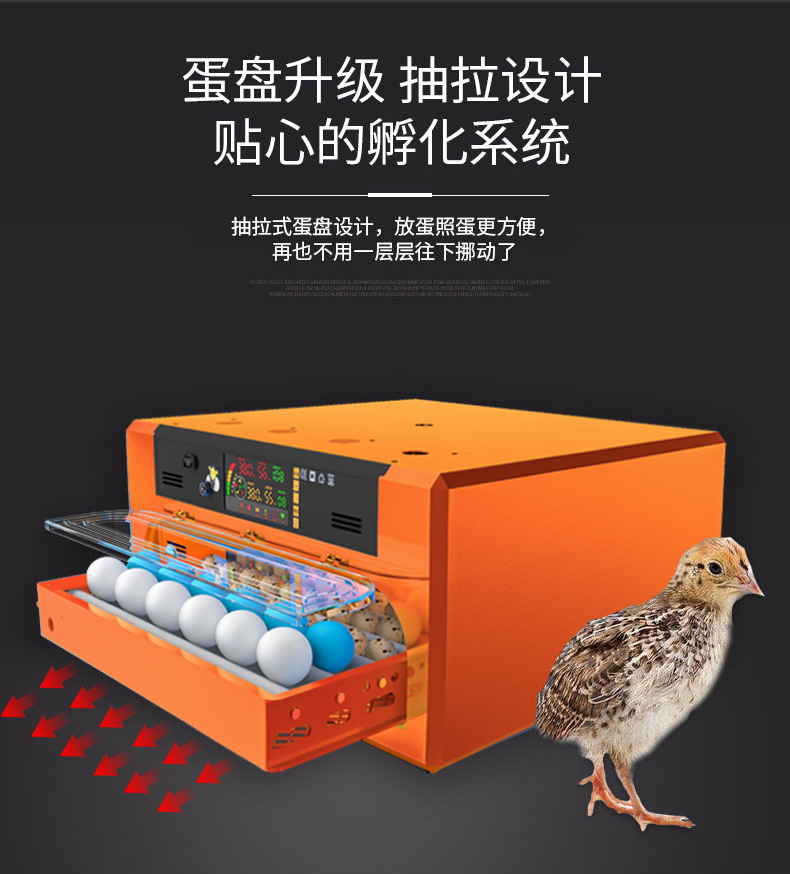 孵化器全自动智能孵蛋器小型家用型孵化机孵蛋机小鸡蛋孵化箱养殖12枚