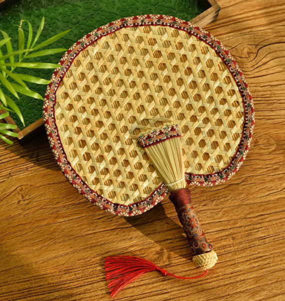 编织大蒲扇手彩色竹编扇子手摇扇夏季扇 一片叶【图片 价格 品牌 报价