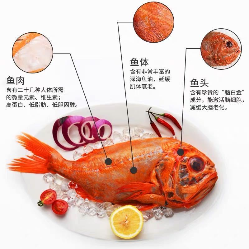 长寿鱼1435斤条深海长寿鱼富贵鱼船冻海鲜长寿鱼2条共6斤