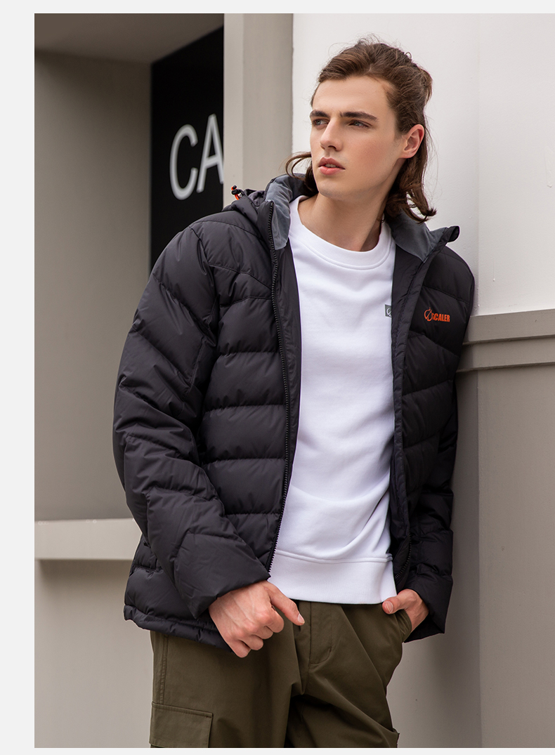 思凯乐户外羽绒服700蓬厚零下20度防寒服鹅绒滑雪服f8061019墨绿男短