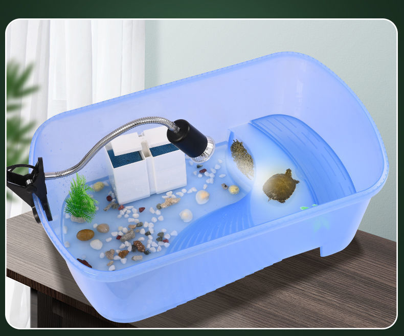 乌龟缸盆带晒台乌龟别墅巴西小乌龟缸养龟的专用缸鱼缸活体养龟盆