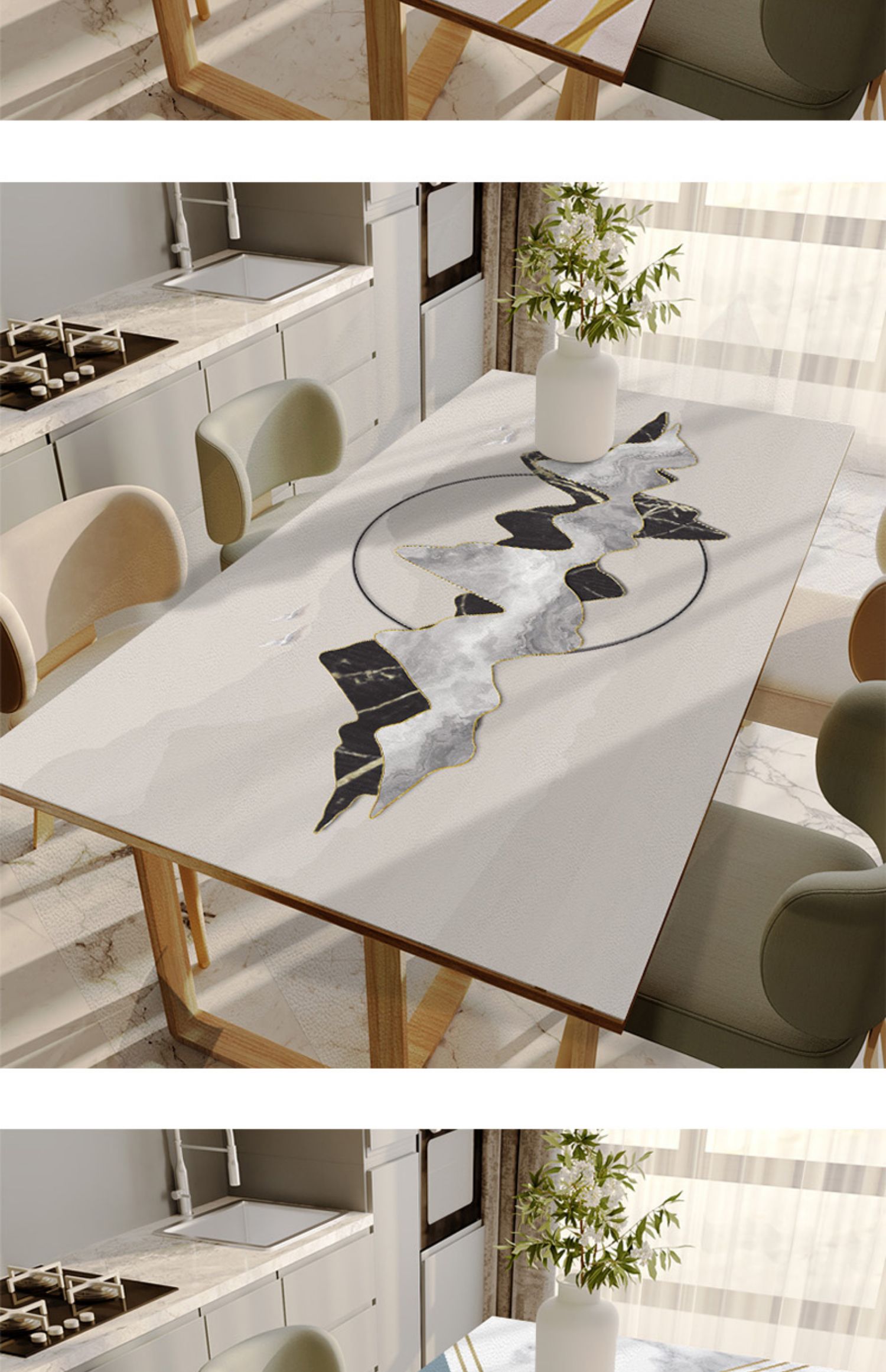 ins风硅胶桌垫桌布防水防油防烫免洗茶几垫餐桌垫pvc