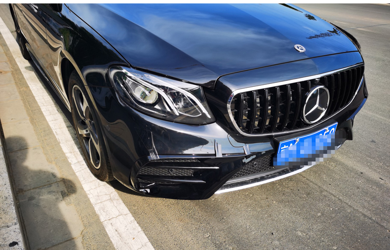 20款奔驰e级 e级coupe轿跑e300改装amg e53 e63s竖条款 gt款中网(银色