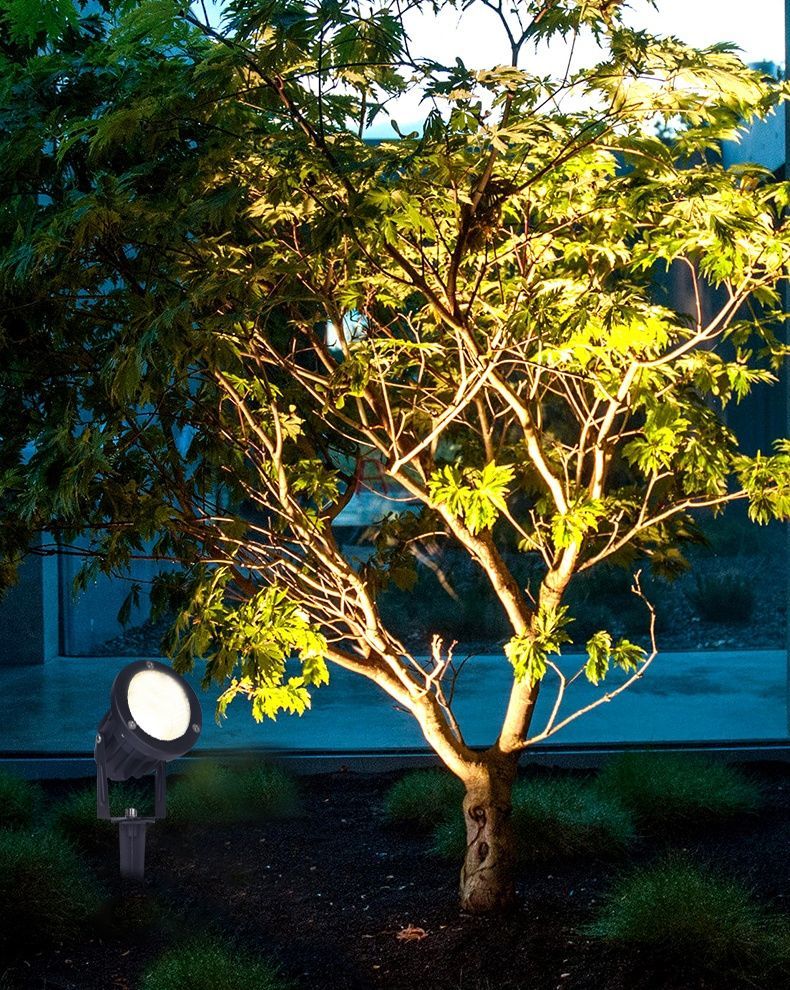 新款led射灯防水投光灯室外庭院景观投射灯草坪插地照树灯射树灯