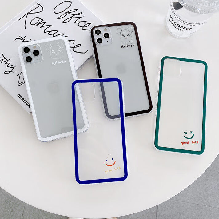 苹果x改12pro手机壳iphone xsmax改12promax全包硅胶后壳沫涵 白边