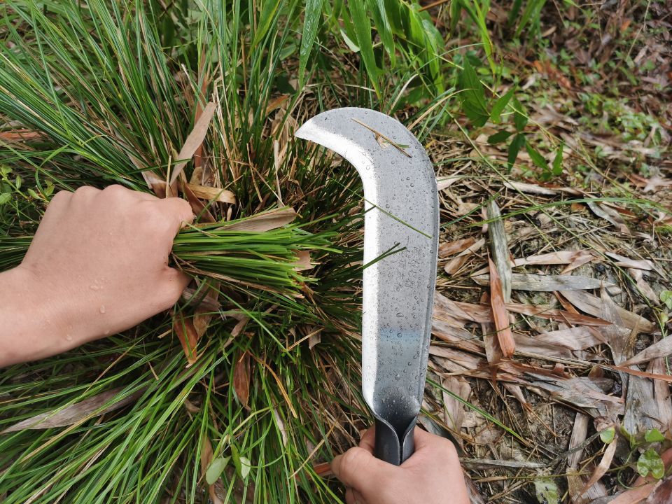 砍柴刀柴刀锋利锰钢手工锻打淬火劈柴刀直刀弯刀开路刀户外农用家用