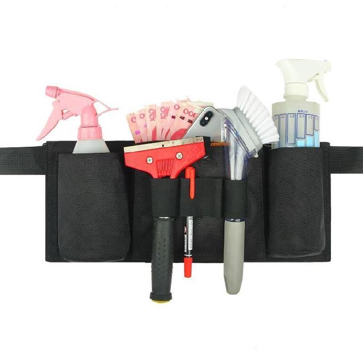 物业汽车美容维修洗车工服务员装备轻便保洁工作腰包工具包清洗bldf04