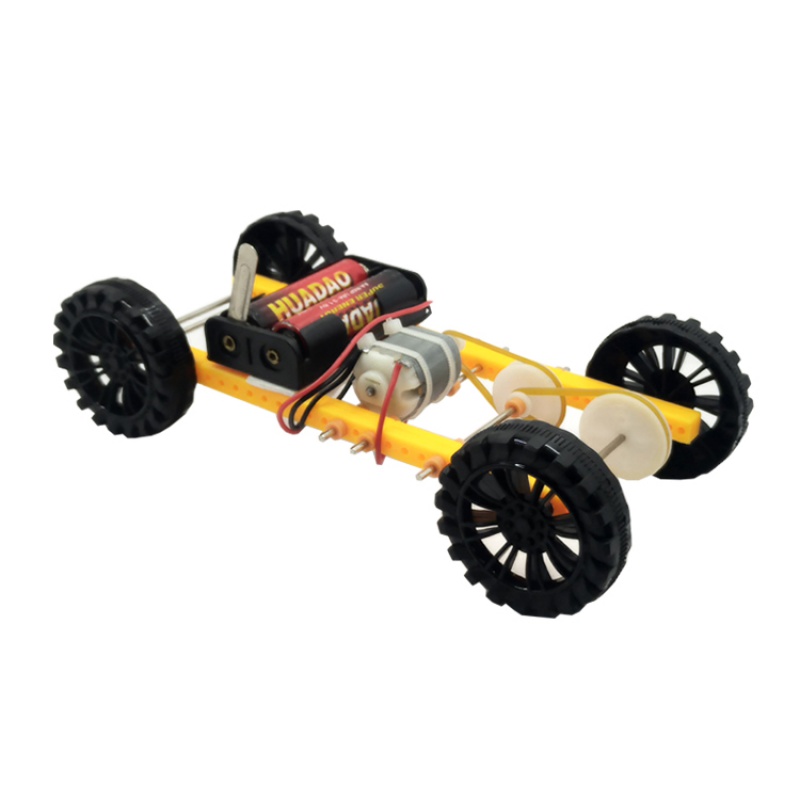 力学实验小车科技小制作小学科学实验弹力重力风力反冲小车材料工具包