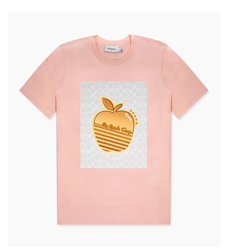 coach/蔻驰 女士苹果图案短袖t恤 4231 粉色4231ppk xs