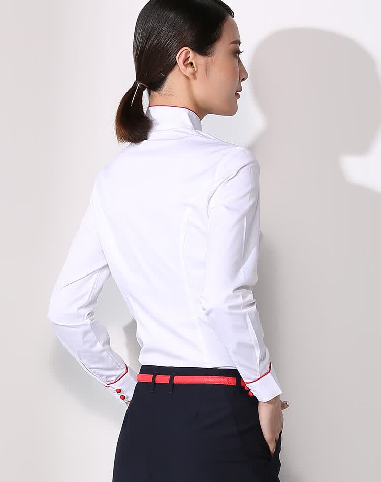 中信银行工作服衬衫行服衬衫制服职业套装高档女 长袖 xs【图片 价格