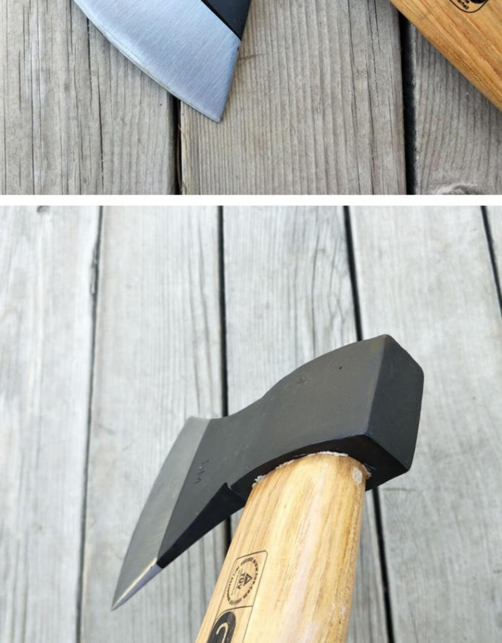 锻打手斧头野营斧装备户外斧头刀消防斧木斧子户外小斧劈柴伐木斧德式