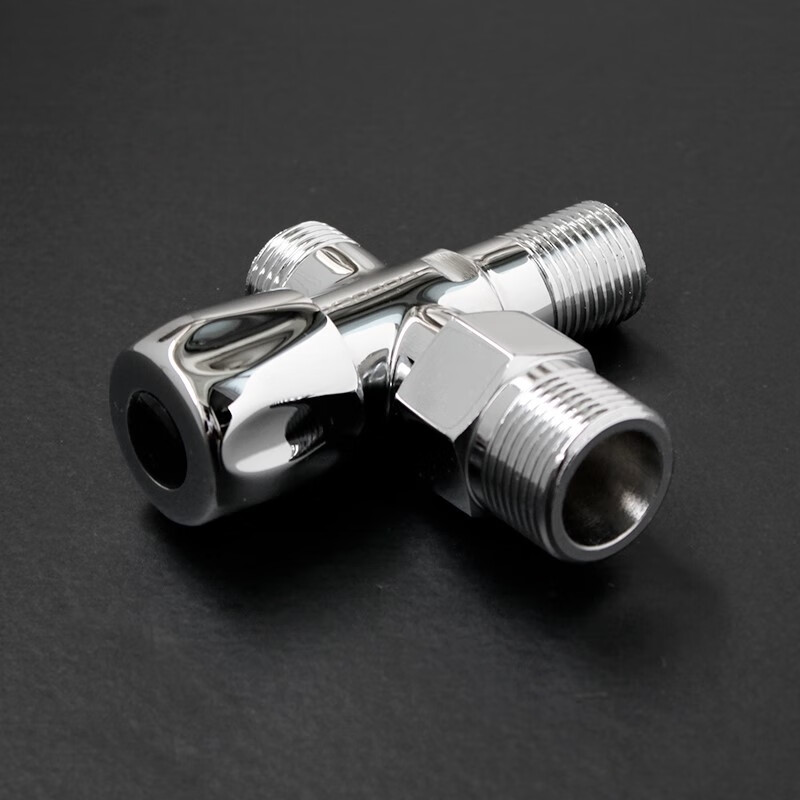 洗衣机洗碗机进水三通角阀4分6分专用单阀双出水龙头 6分 4分(三通阀)