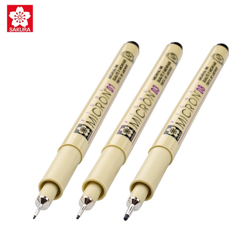 日本樱花sakura针管笔勾线笔水性签字笔绘图笔水笔xsdk防水勾线勾边