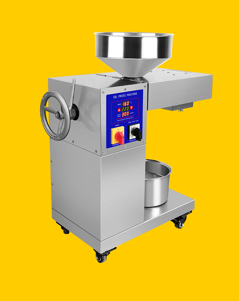靓太每小时3040斤温控全自动不锈钢商用榨油机中小型压油机流动榨油免