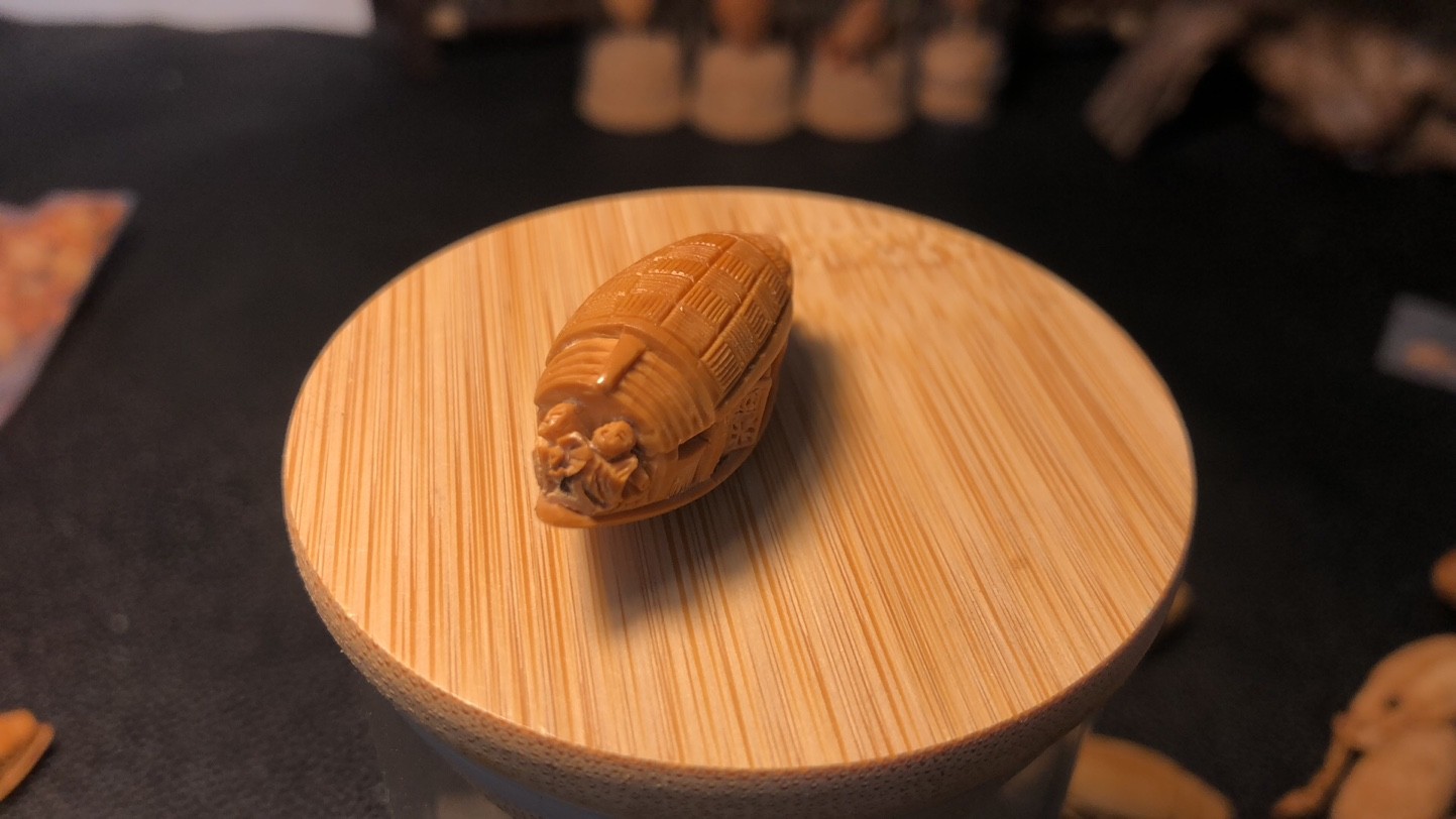 森洲橄榄核雕橄榄胡苏州核舟记小船一帆风顺单核单子籽镂空工艺可开窗