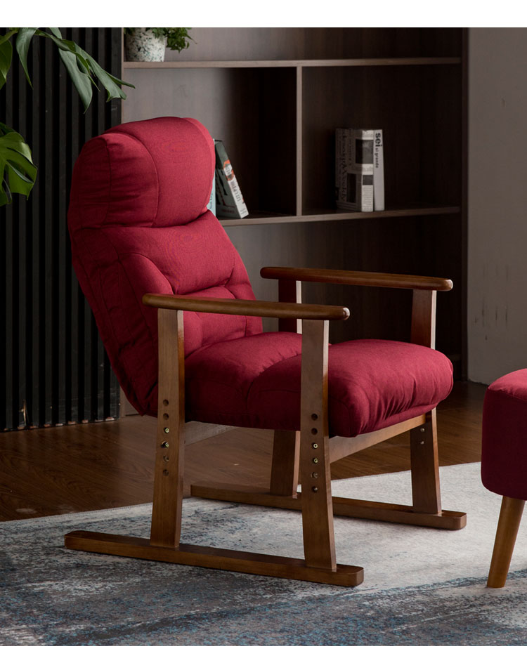 办公室躺椅睡椅午休折叠椅老人椅子实木午睡椅单人沙发美容椅休闲折叠