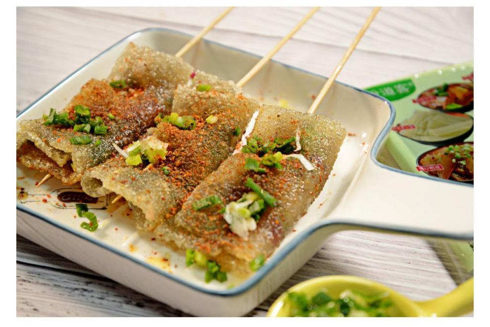 重庆特产鲜苕皮140/袋烧烤专用整张苕皮火锅麻辣烫商用红薯粉皮 3袋