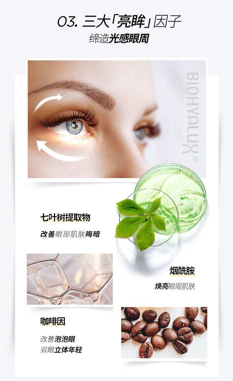 润百颜眼膜6g5对淡纹焕颜精华紧实眼周眼贴膜淡化黑眼圈细纹两盒优惠