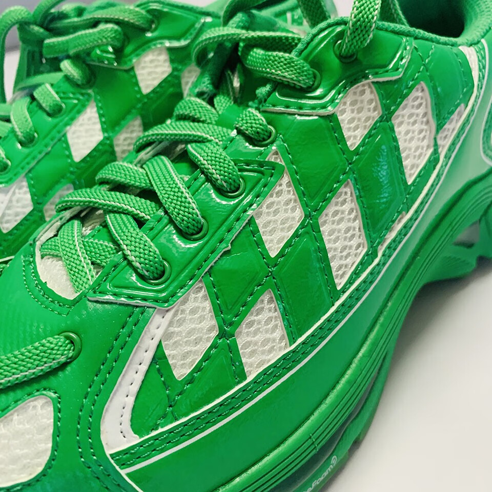 kiko联名鞋 kostadinov asics gel联名款 运动休闲运动跑鞋黑格白绿