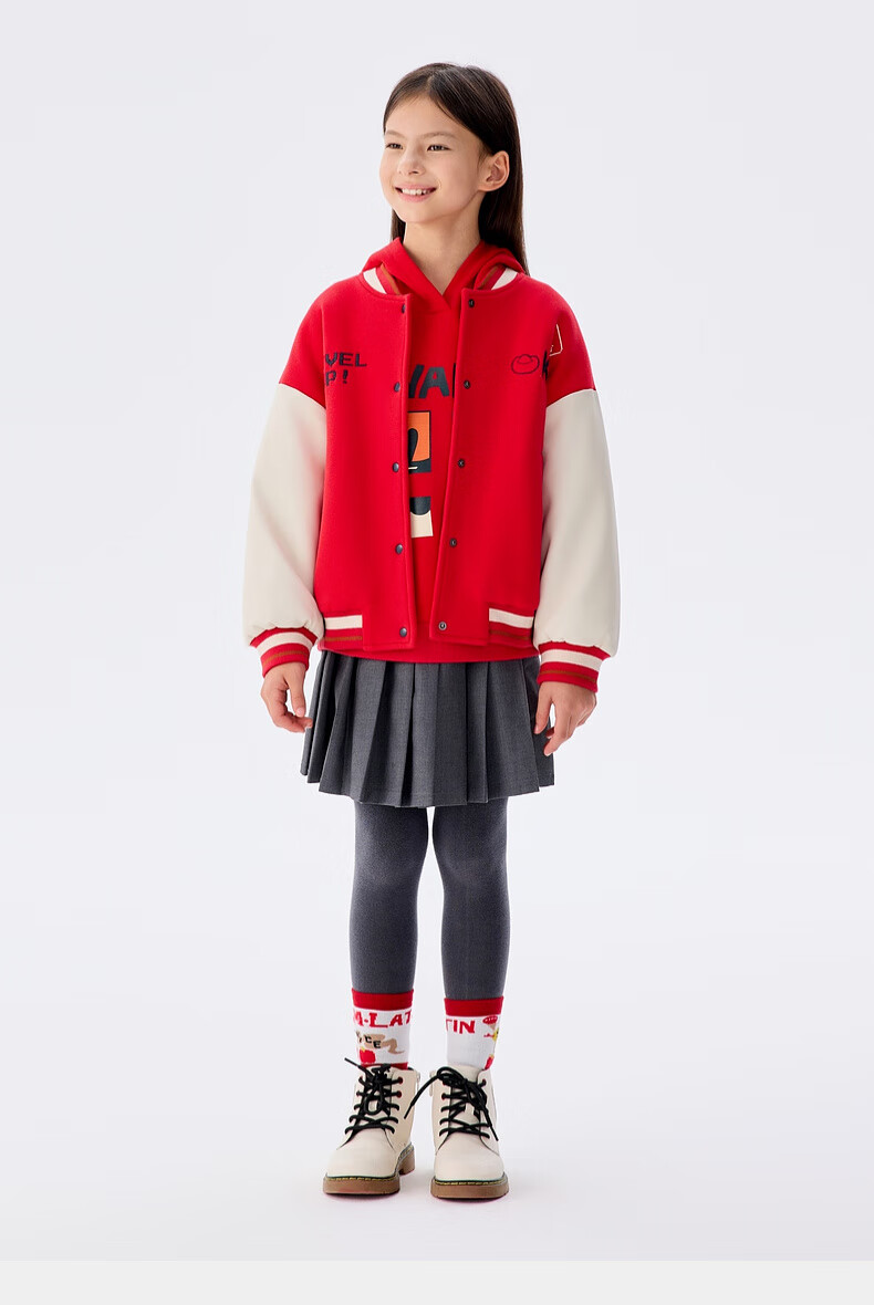 M.Latin Children's Outerwear Spring 2025 New Collection Boys And Girls Windproof Baseball Collar Jacket with Patchwork Desig 18