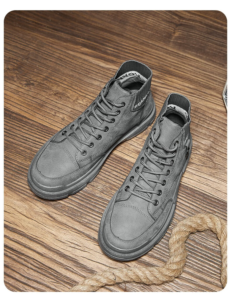 senma森马短筒马丁靴靴女新款时尚韩版百搭保暖防水一脚蹬学生女靴 白