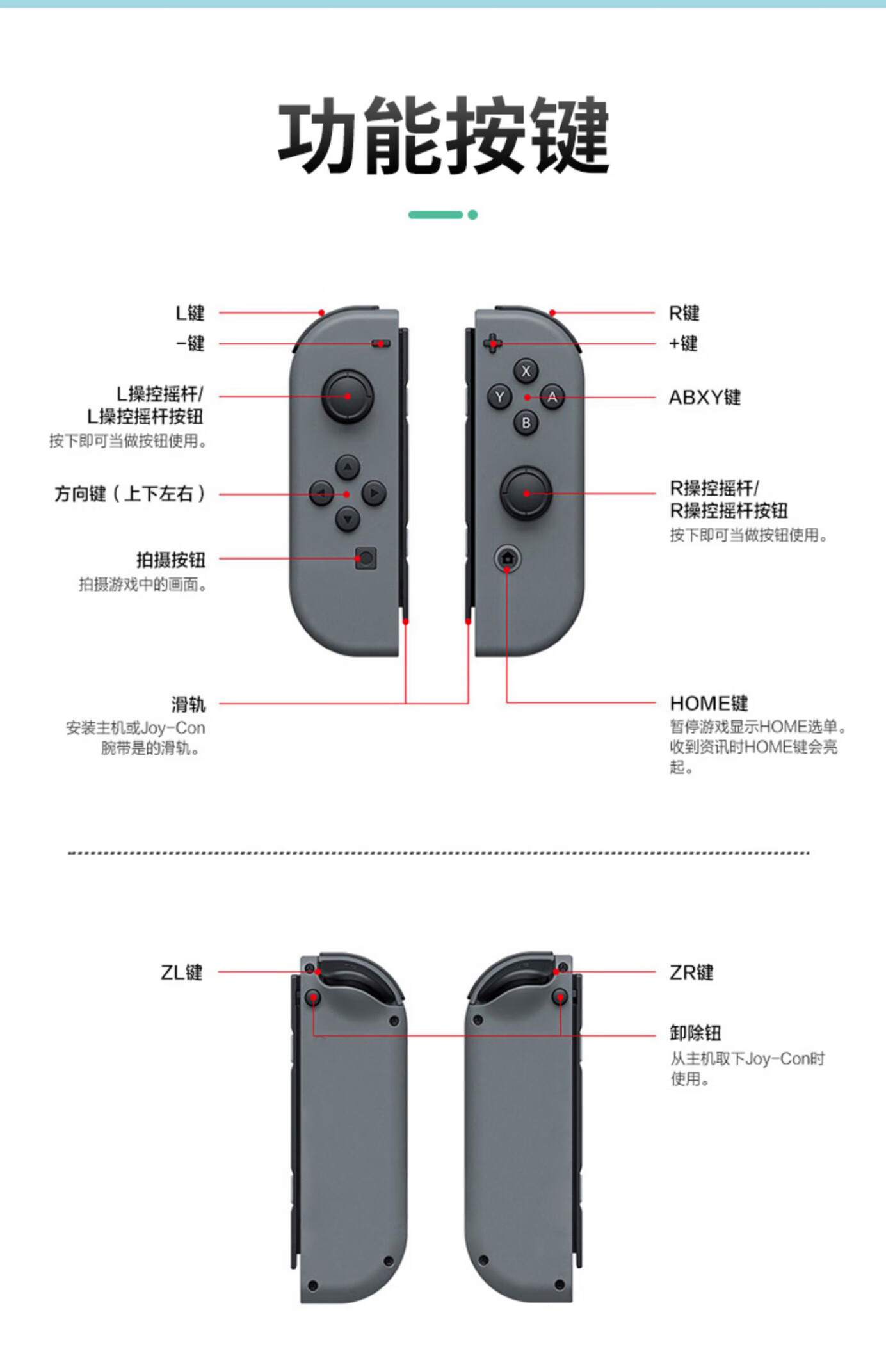 switch手柄joycon左右ns蓝牙体感震动红蓝动物之森jc手柄 joy