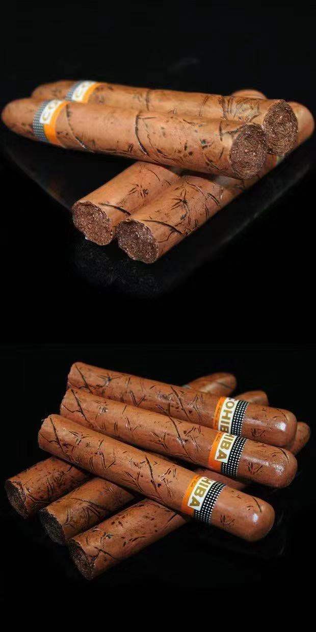 北京雪茄古巴cohiba进口单支散装细烟手工特粗原味茶雪咖烟