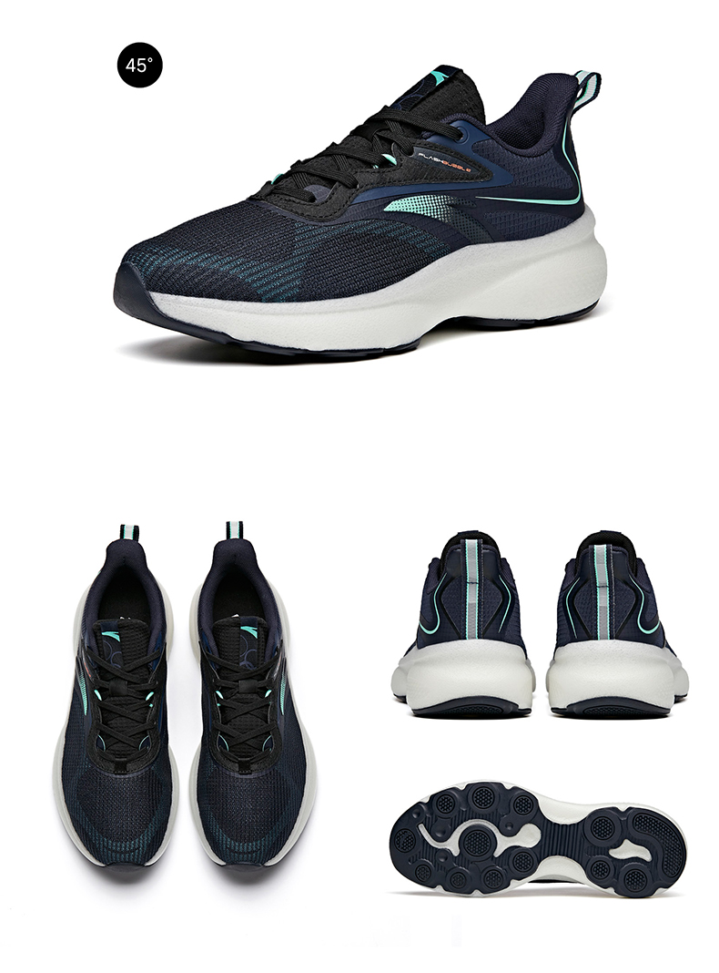 安踏bubble泡泡运动鞋anta跑步鞋男2021夏季新款网面透气轻便男子跑鞋