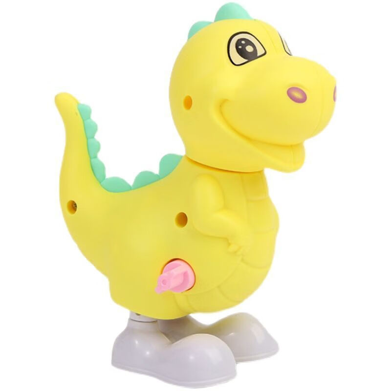 玩具卡通动物恐龙蹦跳婴幼儿童学爬网红热卖地摊1-3岁 卡通发条跳跳龙