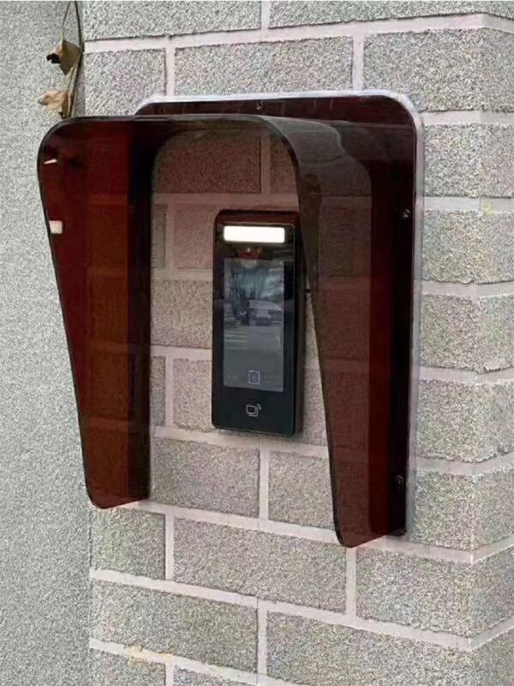 优居诺门禁门铃防雨罩室外门禁机楼宇可视对讲亚克力户外防水罩盒 遮