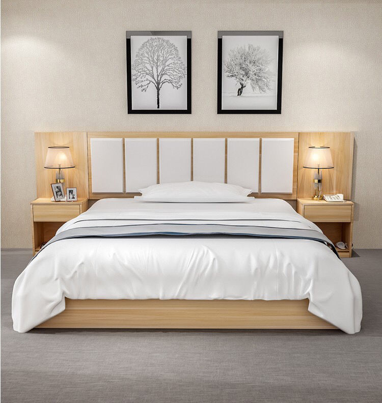 花娣酒店家具标间床全套定制宾馆标准间客房双人床公寓民宿酒店旅馆床