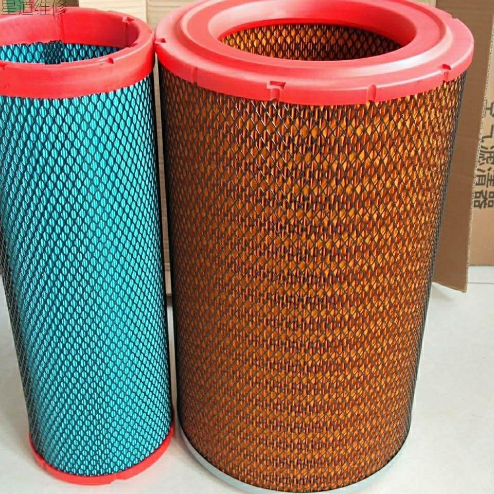 k2440空气滤芯适用新款龙工徐工潍柴装载机铲车空气滤清器格空滤固化