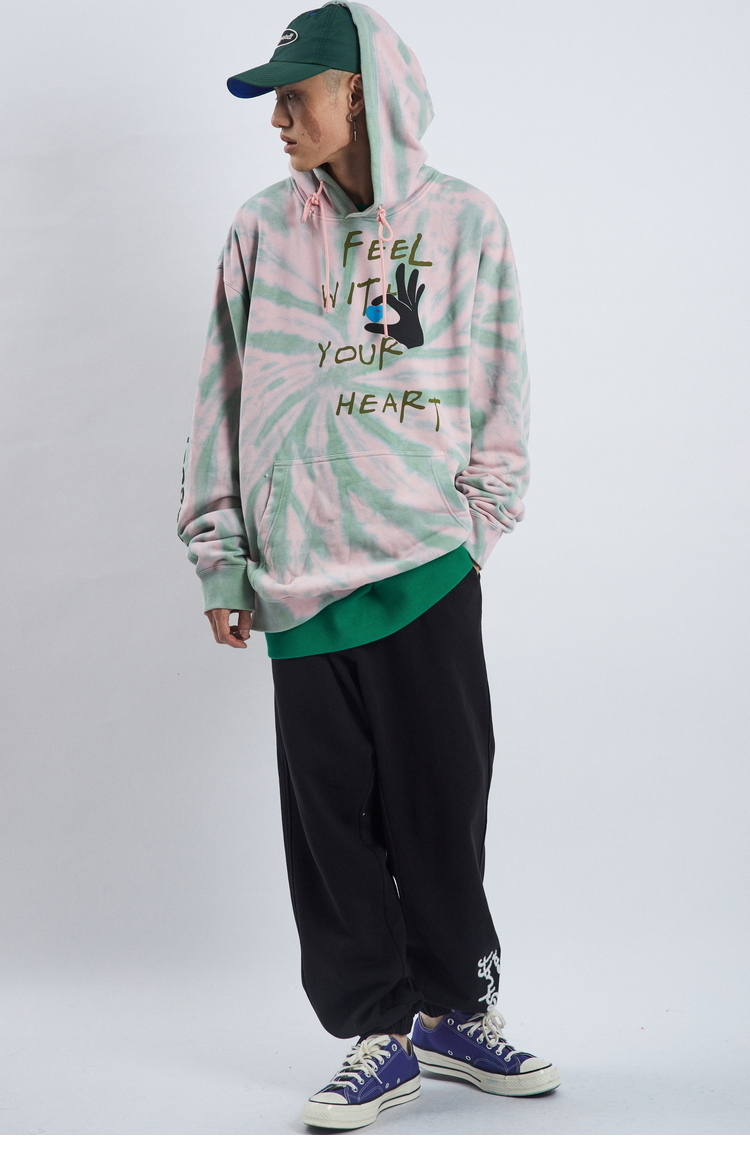 inxxstreethypestuff21秋新品潮牌宽松圆连帽卫衣男女款深粉xl