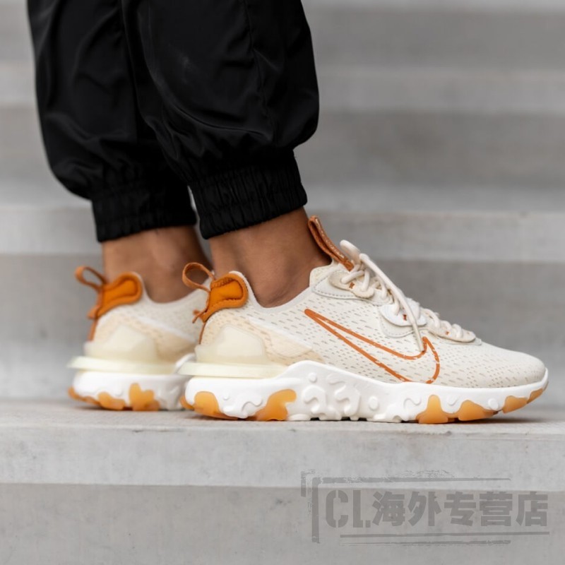 耐克nike react vision 时尚透气网面耐磨防滑 女士跑步鞋休闲运动鞋