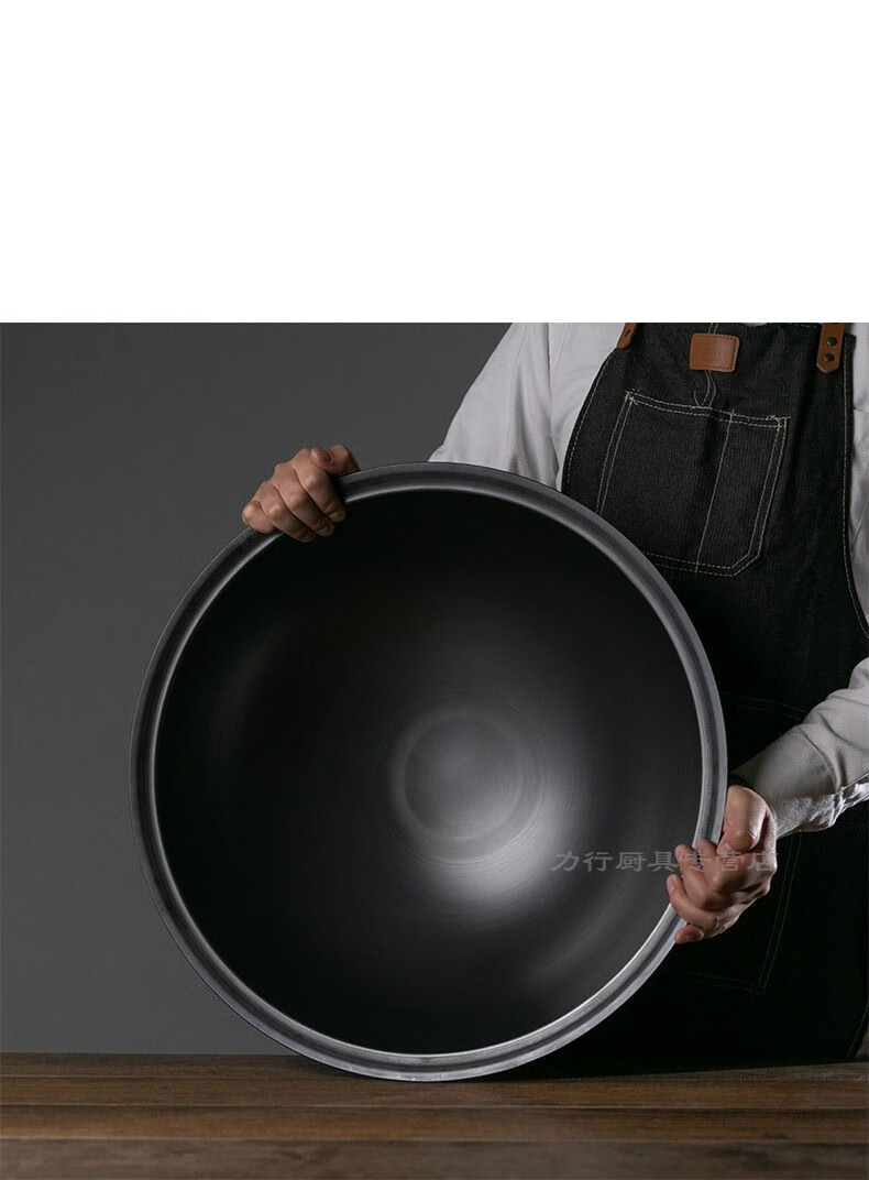 大铁锅柴火老式传统农村柴火灶大铁锅厨师饭店专用加厚铸铁无涂层