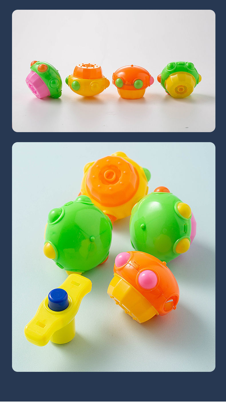 七彩闪光音乐陀螺儿童小孩子玩具男女孩3到6岁发光手转坨陀螺 马卡尨