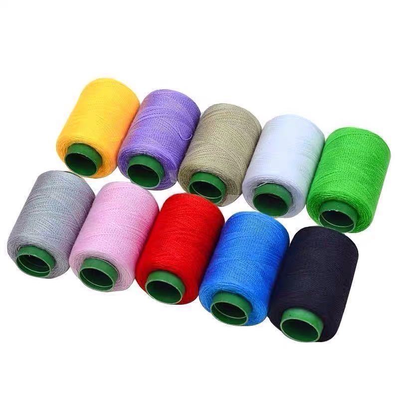 家用缝纫线手工缝衣线平车缝纫机线手缝线黑色红色白线小卷线 1卷