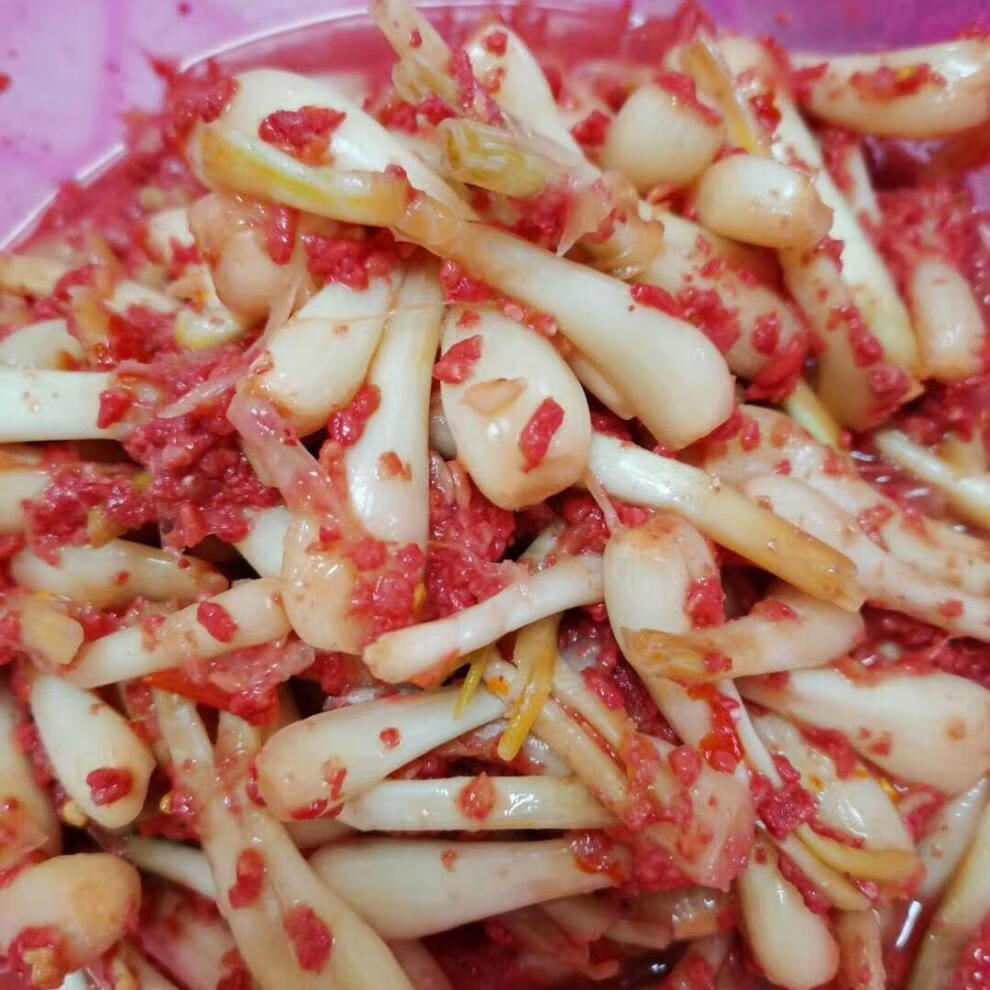 广西武宣特产红糟酸农家纯手工腌制新鲜姜酸荞头刀豆洋姜酸开胃菜荞头