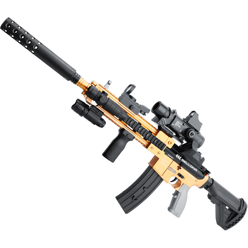 m416儿童玩具软弹枪可抛壳连发电动男孩10突击抛壳岁玩具 电动抛壳416